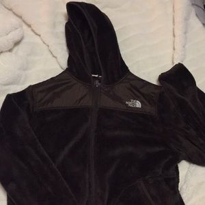 North face fuzzy jacket